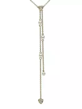 Золотое колье Trend с подвеской из жемчуга и бриллиантов Yoko London, золотой