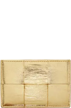 Золотой держатель для кассеты Bottega Veneta