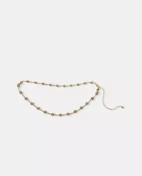 Золотой праздничный пояс со стразами Latouche, золотой