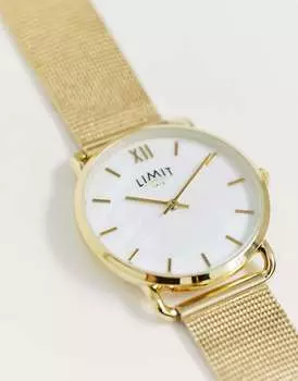 Золотые часы Limit Mesh диаметром 33 мм эксклюзивно для ASOS