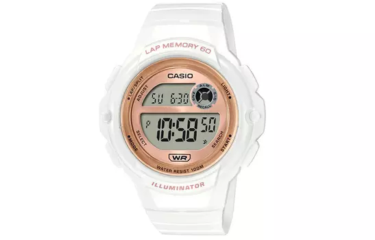 Золотые часы унисекс 40,5 мм CASIO