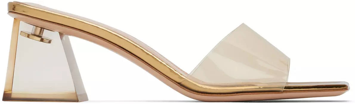 Золотые космические мюли Gianvito Rossi