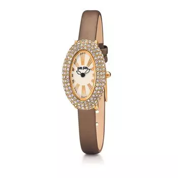 Золотые кожаные часы Dolci Follie