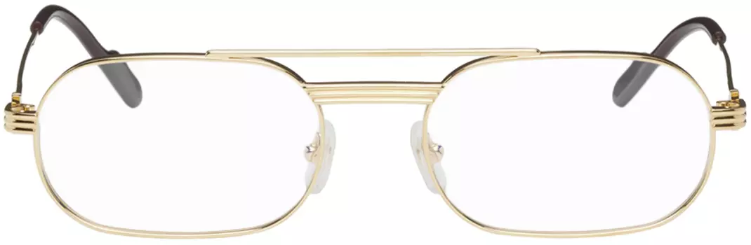 Золотые очки-авиаторы Cartier