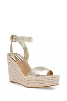 Золотые сандалии с эффектной отделкой Steve Madden, желтый