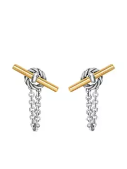 Золотые серьги DY Mercer David Yurman, серебяный