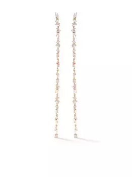 Золотые серьги Fireworks Sparkler Flexible с бриллиантами Suzanne Kalan, розовый
