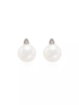 Золотые серьги-гвоздики с бриллиантами Mateo, золотой