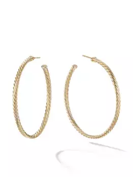Золотые серьги-кольца Cablespira David Yurman, золотой