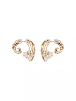 Золотые серьги с бриллиантами Bibi van der Velden, золотой