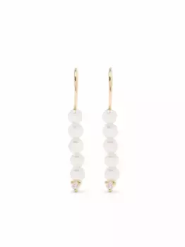 Золотые серьги Sea of Beauty с бриллиантами и жемчугом Mizuki, золотой