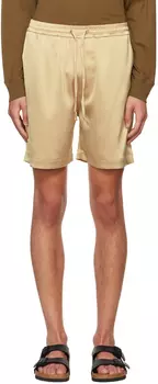 Золотые шорты Doxxi Nanushka