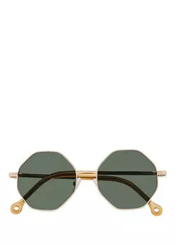 Золотые солнцезащитные очки Brisa из гибридного металла Parafina, золотой