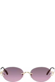 Золотые солнцезащитные очки «Signature C de Cartier»