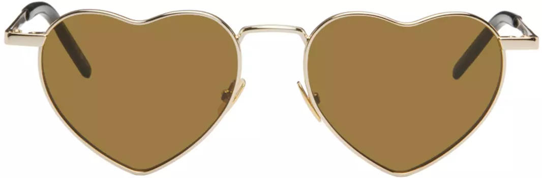 Золотые солнцезащитные очки SL 301 Loulou Saint Laurent