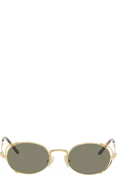 Золотые солнцезащитные очки «The 55-3175» Jean Paul Gaultier