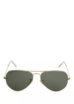 Золотые солнцезащитные очки унисекс Ray-Ban