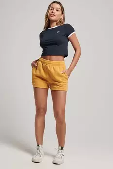 Золотые спортивные шорты в винтажном стиле Superdry, желтый