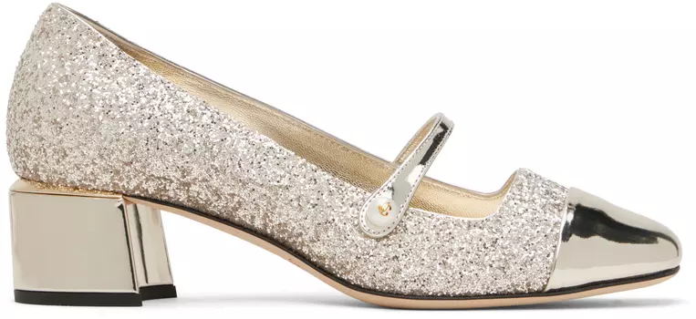 Золотые туфли Elisa 45 Jimmy Choo