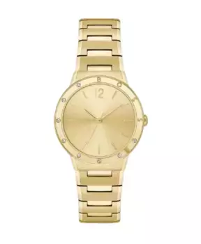 Золотые женские часы из нержавеющей стали. Hugo Boss, желтый