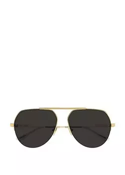 Золотые женские солнцезащитные очки Bottega Veneta