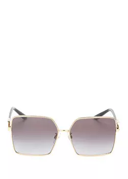 Золотые женские солнцезащитные очки Dolce&Gabbana