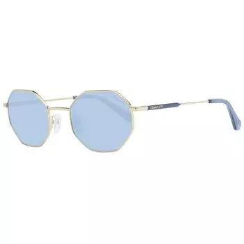 Золотые женские солнцезащитные очки Gant