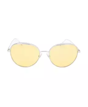 Золотые женские солнцезащитные очки из нержавеющей стали Jimmy Choo, желтый