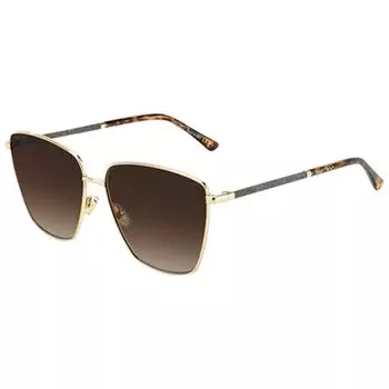 Золотые женские солнцезащитные очки Jimmy Choo Eyewear