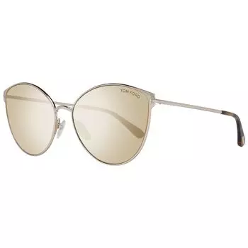 Золотые женские солнцезащитные очки Tom Ford