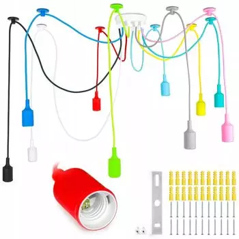 ZOLTA Modern Chandelier - Красочный подвесной светильник, 10 источников света - Люстра - Лампа для спальни - Подвесной светильник, мультиколор