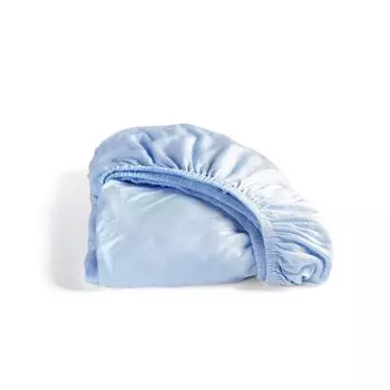 Золушка - простынь на приталенном уровне (до 25 см) - трикотаж - 180х220 и 200х200 см - нежно-голубой Cinderella