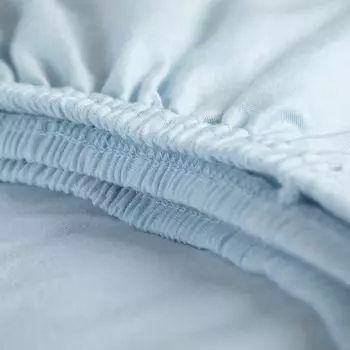 Золушка - простынь приталенная (до 25 см) - трикотаж - 140х210/220 - нежно-голубой Cinderella