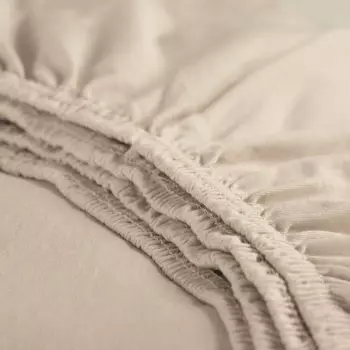 Золушка - простынь приталенная (до 25 см) - трикотаж - 90х200 см - светло-песочный Cinderella