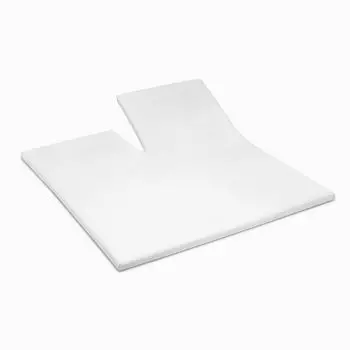 Золушка - Простыня приталенная Topper Molton с разрезом (до 15 см) - 200x200/210 см - Белый Cinderella