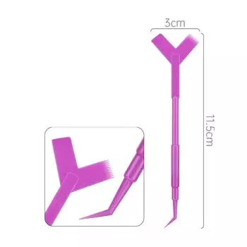 Зонд для лифтинга и ламинирования ресниц, двусторонний, фиолетовый Inna Marka