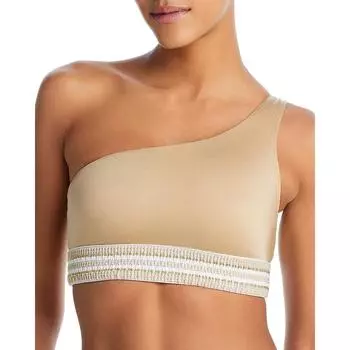 Zoni Женский укороченный бикини-топ на одно плечо Peixoto, цвет golden hour