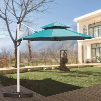 Зонт от солнца во дворе Jingdian Guangnian, коричневый квадрат 3X3 метра (с резервуаром для воды на 260 кошек)