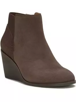 Zorlina Женские кожаные ботильоны на танкетке Lucky Brand, цвет chocolate