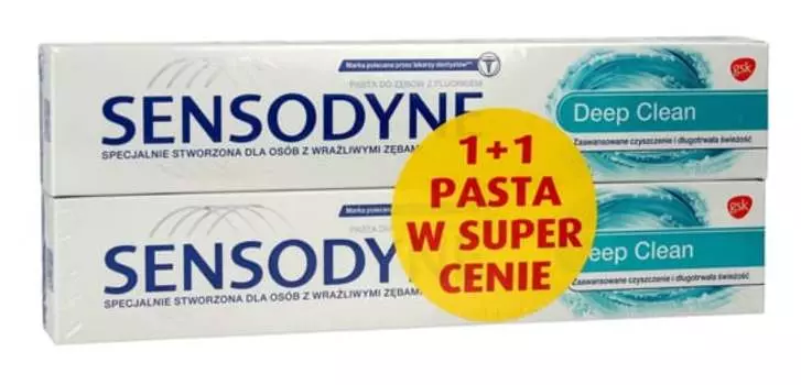 Зубная паста, 75 мл, 2 шт. Sensodyne, Deep Clean