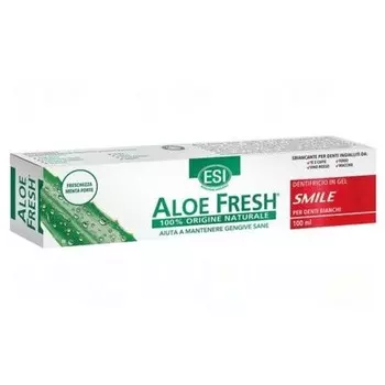 Зубная паста Aloe Fresh отбеливающий гель с микросферами алоэ Esi