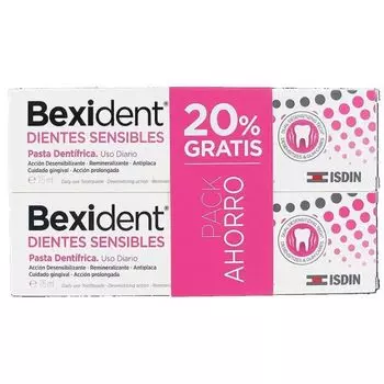 Зубная паста Bexident Pasta Dentfrica Dientes Sensibles Isdin, 2 uds.