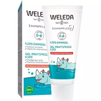 Зубная паста Bio Kids с фтором — натуральная зубная паста для младенцев и детей Weleda