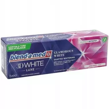 Зубная паста Blend-a-med 3D White Luxe Glamorous White Whitening, 75 мл