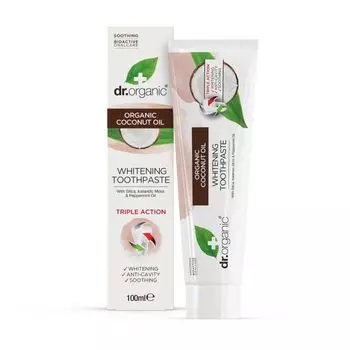 Зубная паста Coconut Oil Pasta de Dientes Blanqueadora Dr Organic, 100 ml