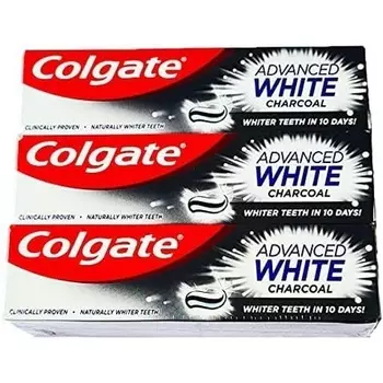 Зубная паста Colgate Advanced с активированным углем, отбеливающая, 75 мл, Generic