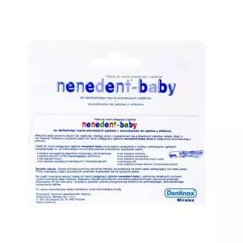 Зубная паста для обучения уходу за зубами, 20 мл Nenedent, Baby