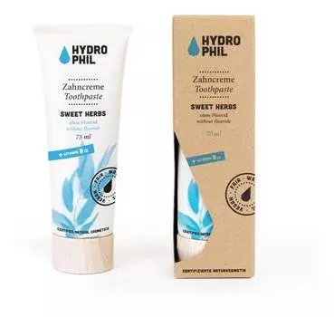 Зубная паста Гидрофильные сладкие травы 75мл, Hydrophil