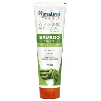 Зубная паста Himalaya Whitening Antiplaque Bamboo + Sea Salt Mint, 113 г