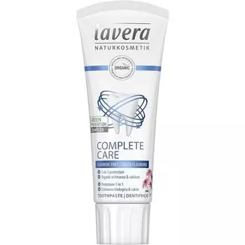 Зубная паста «Комплексный уход» без фтора и красителей с органической эхинацеей и кальцием 75 мл, Lavera
